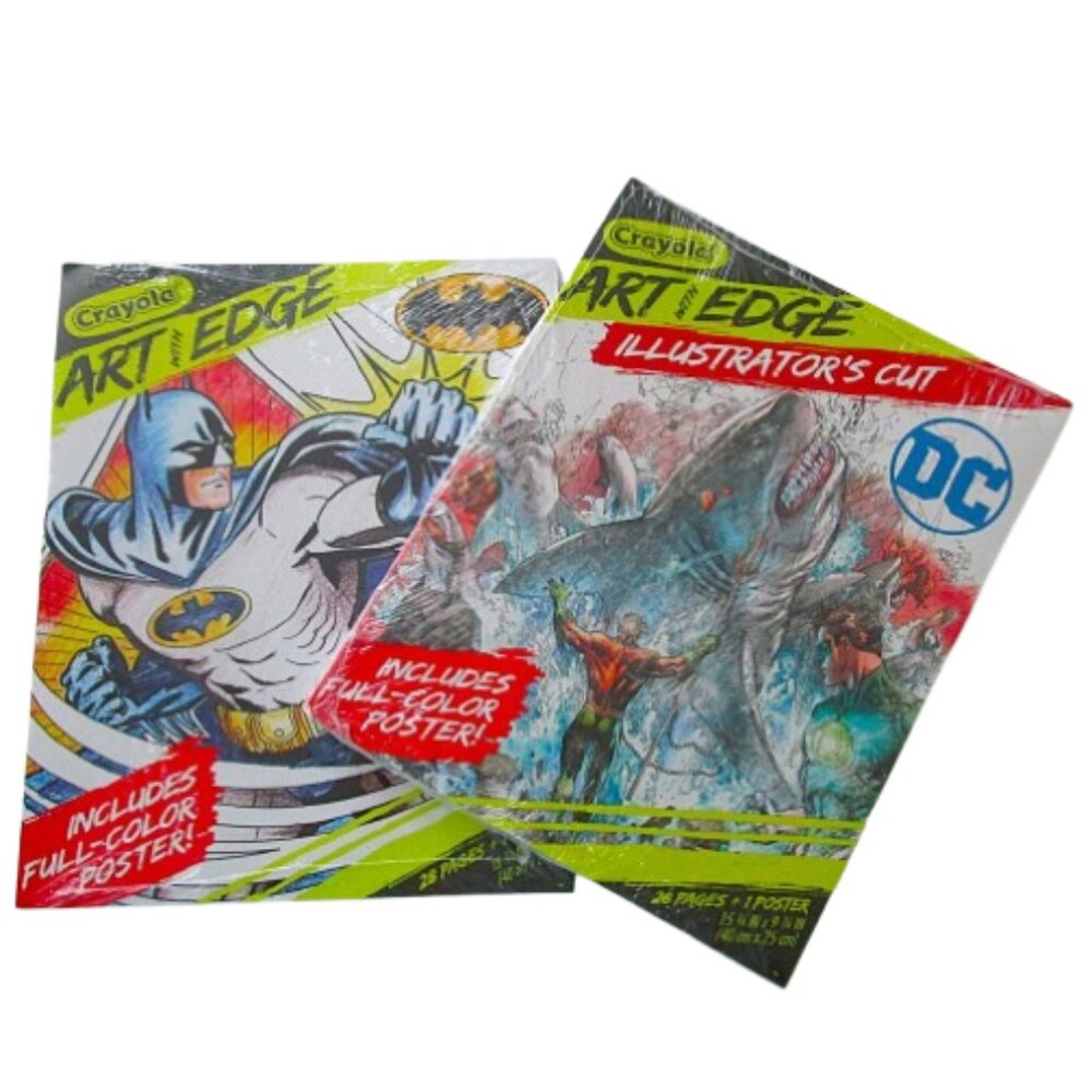 Crayola Art with Edge:Justice League, Batman Coloring Books,Teens Adults, Sealed